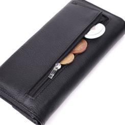 Кошелек ST Leather Кожаный Черный Фото 6