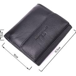 Кошелек ST Leather Из натуральной кожи Черный Фото 2