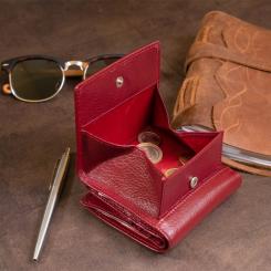 Кошелек ST Leather Бордовый Фото 10