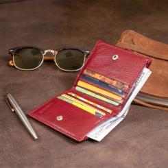 Кошелек ST Leather Бордовый Фото 11