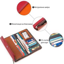 Кошелек ST Leather Красный Фото 3