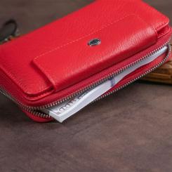 Кошелек ST Leather Из кожи Красный Фото 9