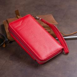 Кошелек ST Leather Из кожи Красный Фото 11