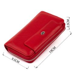 Кошелек ST Leather Из кожи Красный Фото 2