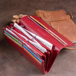 Кошелек ST Leather Бордовий Фото 9