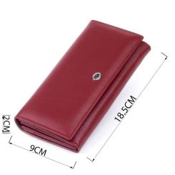 Кошелек ST Leather Бордовий Фото 2