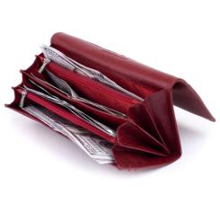 Кошелек ST Leather Бордовий Фото 5