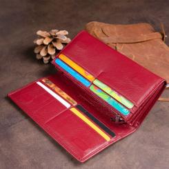 Кошелек ST Leather Бордовий Фото 8