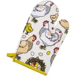 Кухонная прихватка Home Line Рукавиця Курочки 17x28 см Фото 1