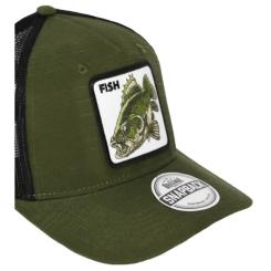 Кепка coFEE Five Panels Snap Fish армійська Фото 2