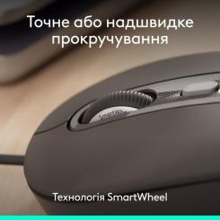 Мышка Logitech Signature M520 for Business USB-C Graphite Фото 2