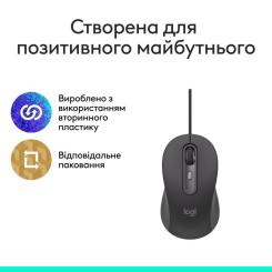Мышка Logitech Signature M520 for Business USB-C Graphite Фото 6