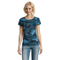 Футболка Sol's Camo women синій камо L Фото