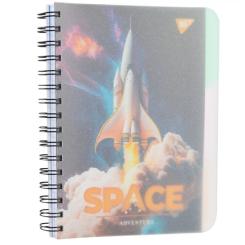 Блокнот Yes А5 Space adventure 144 аркуша пластикова обкладинк Фото 2