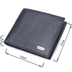 Портмоне Canpellini Из натуральной кожи Синее Фото 2