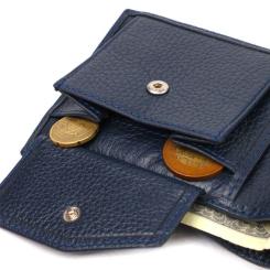 Портмоне Canpellini Из натуральной кожи Синее Фото 6
