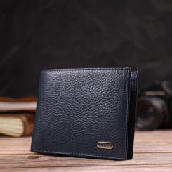 Портмоне Canpellini Из натуральной кожи Синее Фото 7