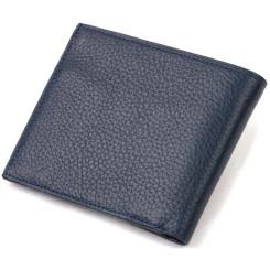 Портмоне Canpellini Из натуральной кожи флотар Синее Фото 1