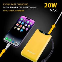 Батарея универсальная Intenso F10000 10000mAh QC/3.0 yellow Фото 6