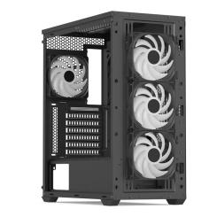 Корпус для ПК AeroCool D501A-G-BK-v2 Black Фото 4