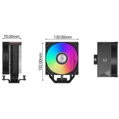 Кулер для процессора PcCooler RT500 Digital ARGB BK Фото 7