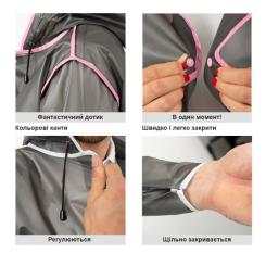 Дождевик Perletti City чорний/лайм L Фото 4