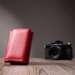 Портмоне ST Leather Из натуральной кожи Красное Фото 10