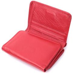 Портмоне ST Leather Из натуральной кожи Красное Фото 5