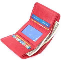 Портмоне ST Leather Из натуральной кожи Красное Фото 7