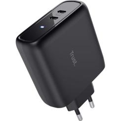 Зарядное устройство Trust Maxo 65W 2xUSB-C PD black Фото 1