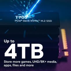 Накопитель SSD Micron M.2 2280 2TB T705 with Heatsink Фото 4