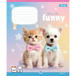 Тетрадь 1 вересня Funny Pets А5 12 листов линия Фото 3