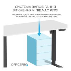 Компьютерный стол OfficePro ODE1470WB White/Black Фото 9