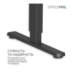 Компьютерный стол OfficePro ODE1470WB White/Black Фото 5