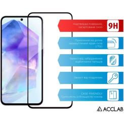 Стекло защитное ACCLAB Full Glue Samsung A55 Black Фото 2