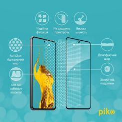 Стекло защитное Piko Full Glue Xiaomi 12 Lite Black Фото 2