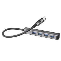 Концентратор Armorstandart USB-C to 4USB Grey Фото 2