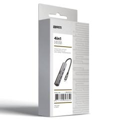Концентратор Armorstandart USB-C to 4USB Grey Фото 3