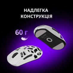 Мышка Lorgar Elite MSE90W Wireless/Bluetooth White Фото 3