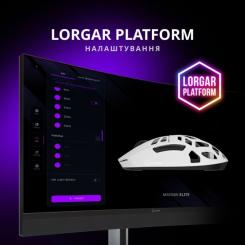 Мышка Lorgar Elite MSE90W Wireless/Bluetooth White Фото 5