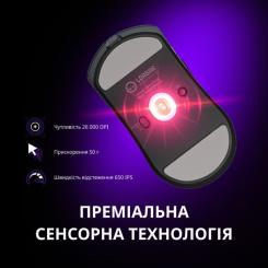 Мышка Lorgar Elite MSE90W Wireless/Bluetooth White Фото 7