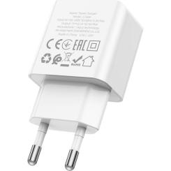 Зарядное устройство HOCO C106A Leisure USB 10.5W White Фото 1