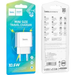 Зарядное устройство HOCO C106A Leisure USB 10.5W White Фото 4
