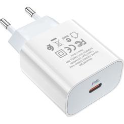 Зарядное устройство BOROFONE BA38A Plus Speedy USB-C PD20W White Фото 1