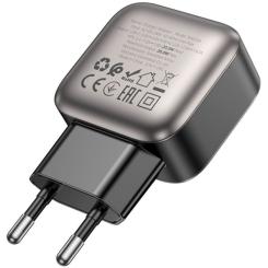 Зарядное устройство BOROFONE BAS53A Absolute USB-C PD20W Black Фото 4