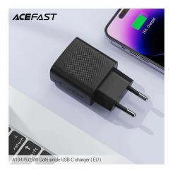 Зарядное устройство Acefast A104 USB-C PD25W GaN Black Фото 5