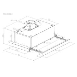 Вытяжка кухонная Pyramida TX 50 (750) R BL Фото 4