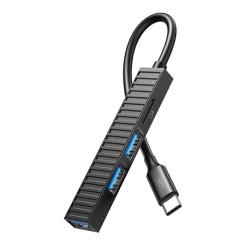 Концентратор XO USB-C 4-in-1 порти XO HUB014B.black Фото 2
