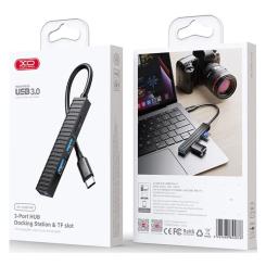 Концентратор XO USB-C 4-in-1 порти XO HUB014B.black Фото 3