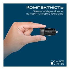 Зарядное устройство Promate drivegear-pd33 USB-C PD33W + USB-A QC3.0 Black Фото 4